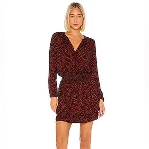Rails Jasmine “enamored” cinch waist heart print mini dress